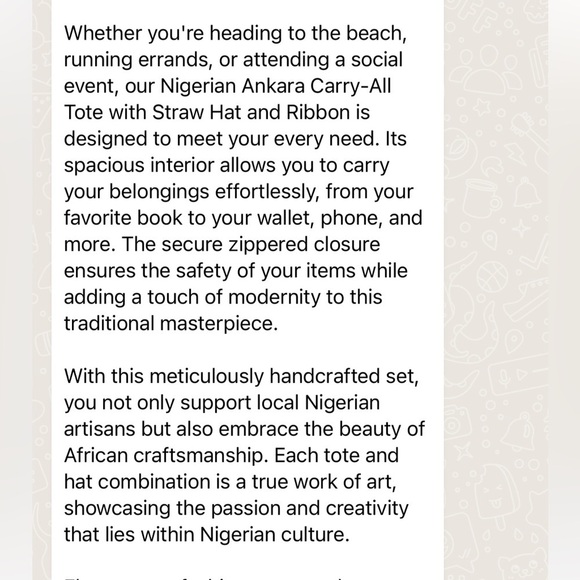 Kweenzyafrik Ankara Vintage printed handmade Keimie Carry all  Tote hat set - Picture 11 of 17